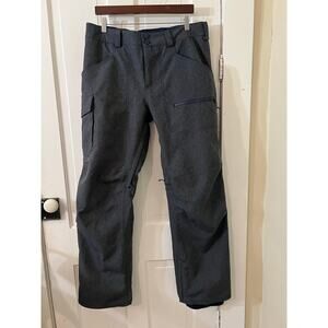 Burton covert pants insulated mens large snowboard ski blue heather gray EUC
